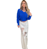 SEROYA SEROYA 1520-14 Ollie wide leg jeans wit