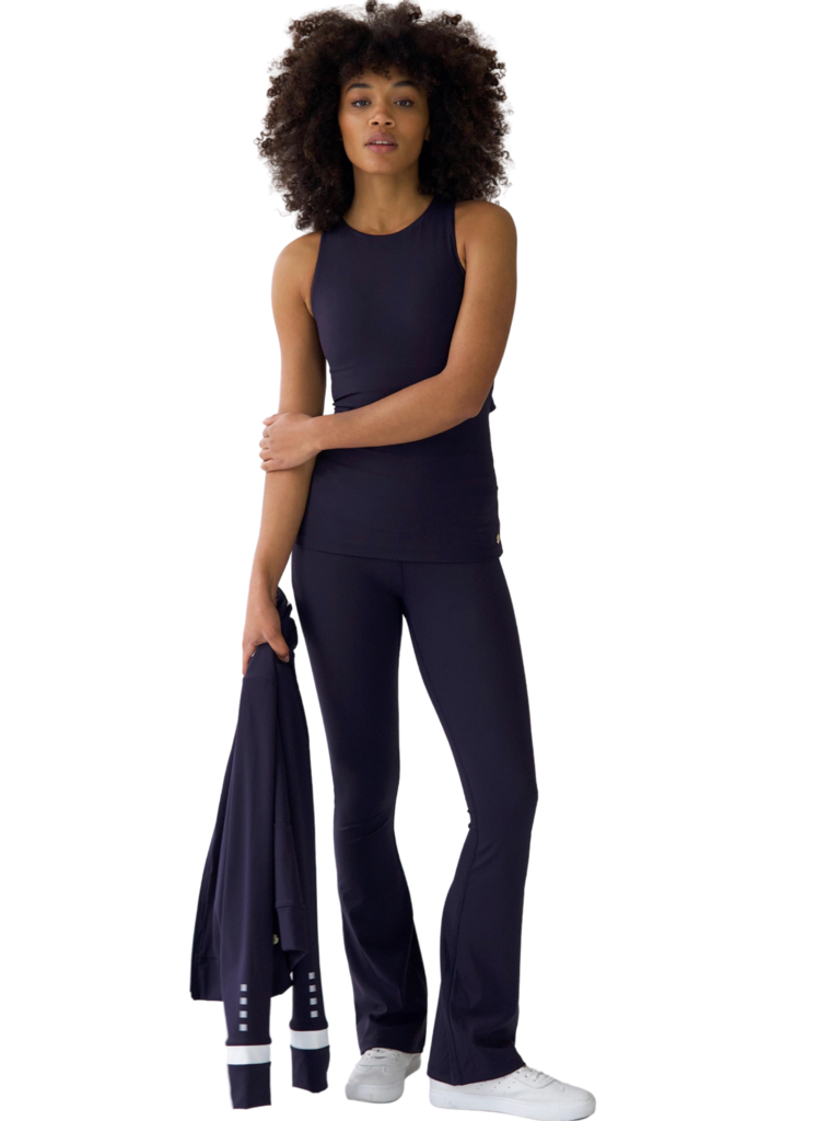 House of Gravity Flared Tights - Deep Blue Moonstone - Yogisha Amsterdam