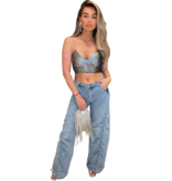 RETROFÊTE Retrofête SS23-6689T Giselli oversized jean denim