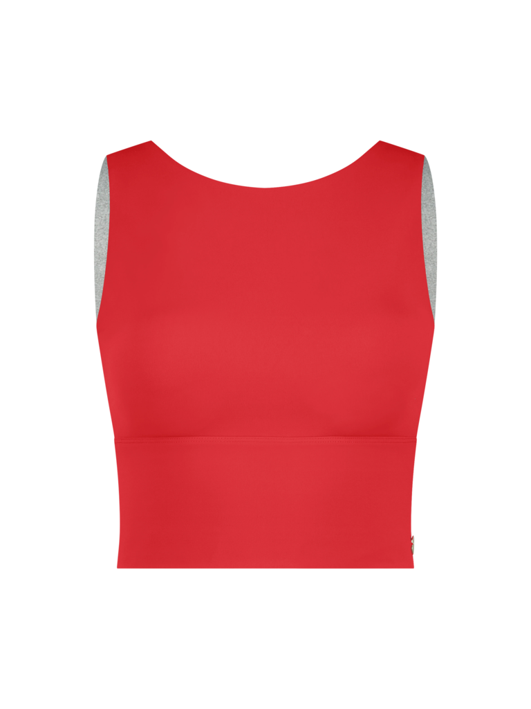 House of Gravity House of Gravity Divine crop top bra coral red