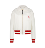 House of Gravity House of Gravity Cardigan jacket coral red marble white