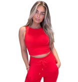 House of Gravity House of Gravity Divine crop top bra coral red