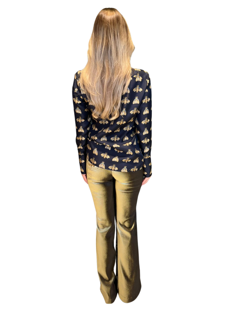 DMN Paris DMN Paris F39 Jenna flared pantalon gold