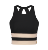 House of Gravity House of Gravity Silhouette crop top Black x Sand