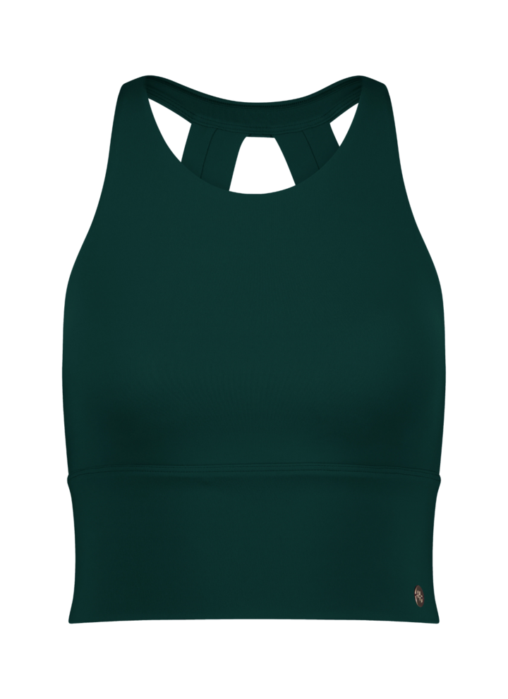 House of Gravity Silhouette crop top Green Sapphire VLVT Luxury