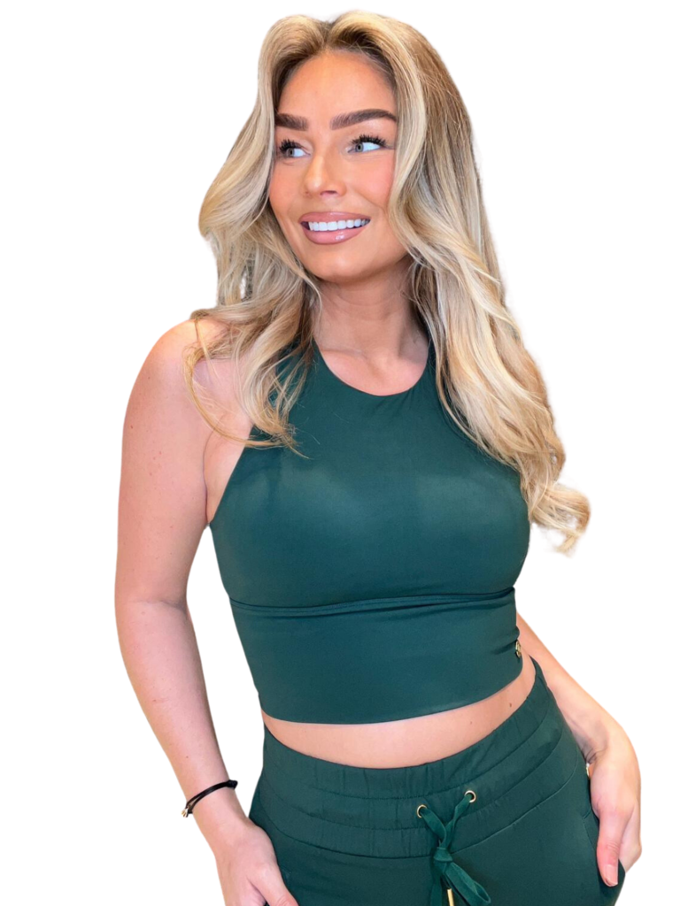 House of Gravity House of Gravity Silhouette crop top Green Sapphire