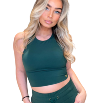 House of Gravity House of Gravity Silhouette crop top Green Sapphire