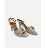 KURT GEIGER KURT GEIGER 8489943609 KENSINGTON SANDAL-BEIGE COMB-FABRIC