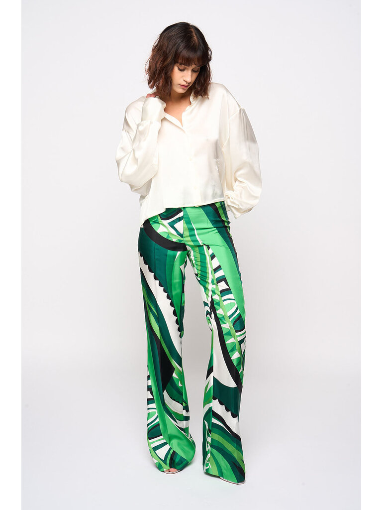 DMN Paris DMN Paris Paula pantalon F03 wave vert