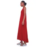 Norma Kamali Norma Kamali KK4203PL015004 SLEEVELESS LONG SWING DRESS RED