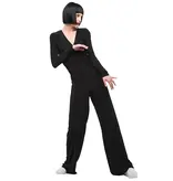 Norma Kamali Norma Kamali KK326JPL335001 V NECK LONGSLEEVE SHIRRED WAIST JUMPSUIT BLACK