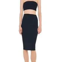 Norma Kamali Norma Kamali KK129SPL056001 TUBE SKIRT BLACK