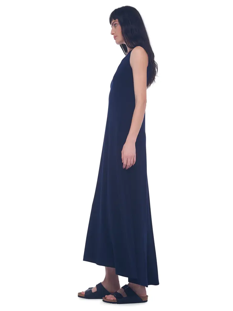 Norma Kamali Norma Kamali KK1263PL016012 SLEEVELESS LONG SWING DRESS MIDNIGHT