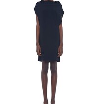 Norma Kamali Norma Kamali KK2203PL182001 SLEEVELESS ALL IN ONE DRESS ABOVE THE KNEE BLACK