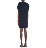 Norma Kamali Norma Kamali KK2203PL182001 SLEEVELESS ALL IN ONE DRESS ABOVE THE KNEE BLACK