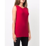 Norma Kamali Norma Kamali KK4206PL107004 SLEEVELESS SWING TOP RED