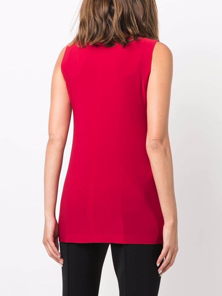 Norma Kamali Norma Kamali KK4206PL107004 SLEEVELESS SWING TOP RED