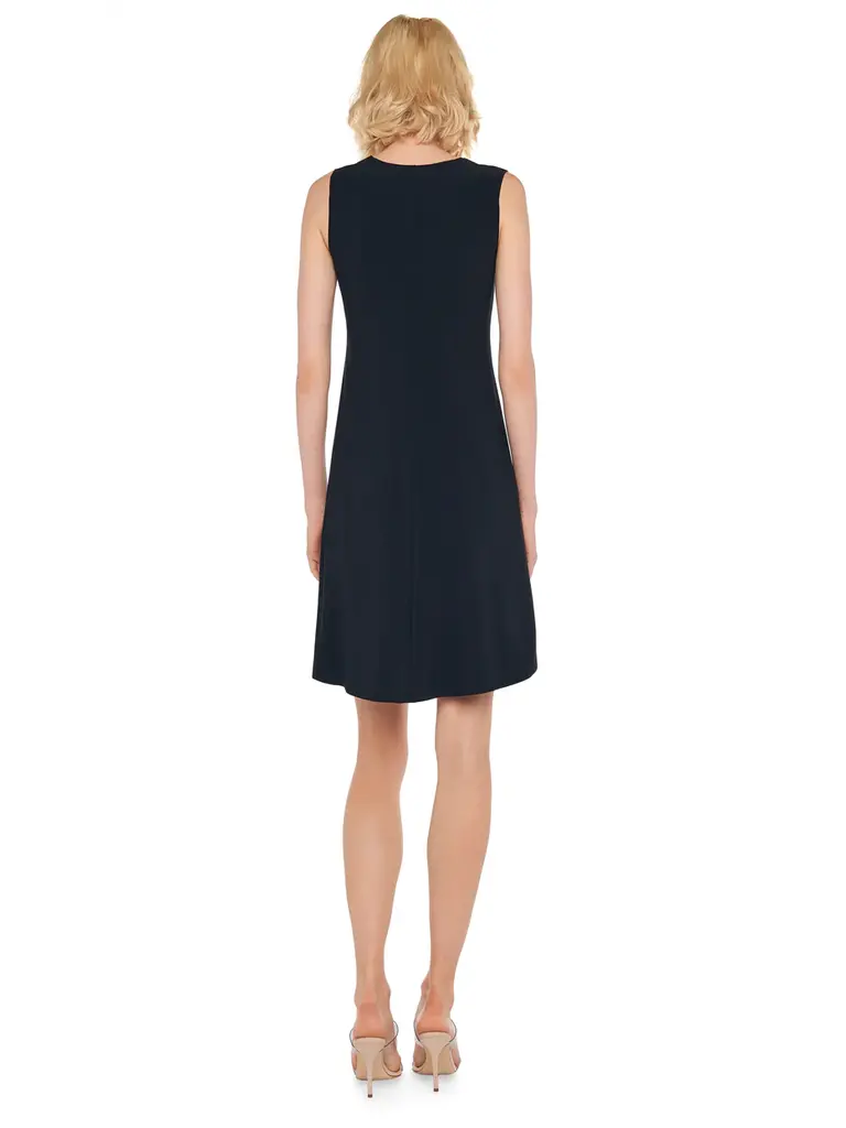 Norma Kamali Norma Kamali KK1263PL013001 SLEEVELESS SWING DRESS BLACK