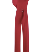 Norma Kamali Norma Kamali KK420JPL143004 DROP SHOULDER JUMPSUIT RED