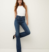 Veronica Beard J21084850644BB BEVERLY HIGH RISE SKINNY FLARE BR_BL