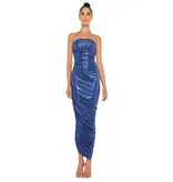 Norma Kamali Norma Kamali ST2243LMD46810 STRAPLESS DIANA GOWN XL MILITARY BLUE