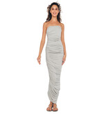 Norma Kamali NK ST2243MDD46015 STRAPLESS DIANA GOWN  LIGHT GREY