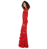 Norma Kamali NK KK4233PM808946 SPLICED FISHTAIL GOWN RED