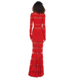 Norma Kamali NK KK4233PM808946 SPLICED FISHTAIL GOWN RED