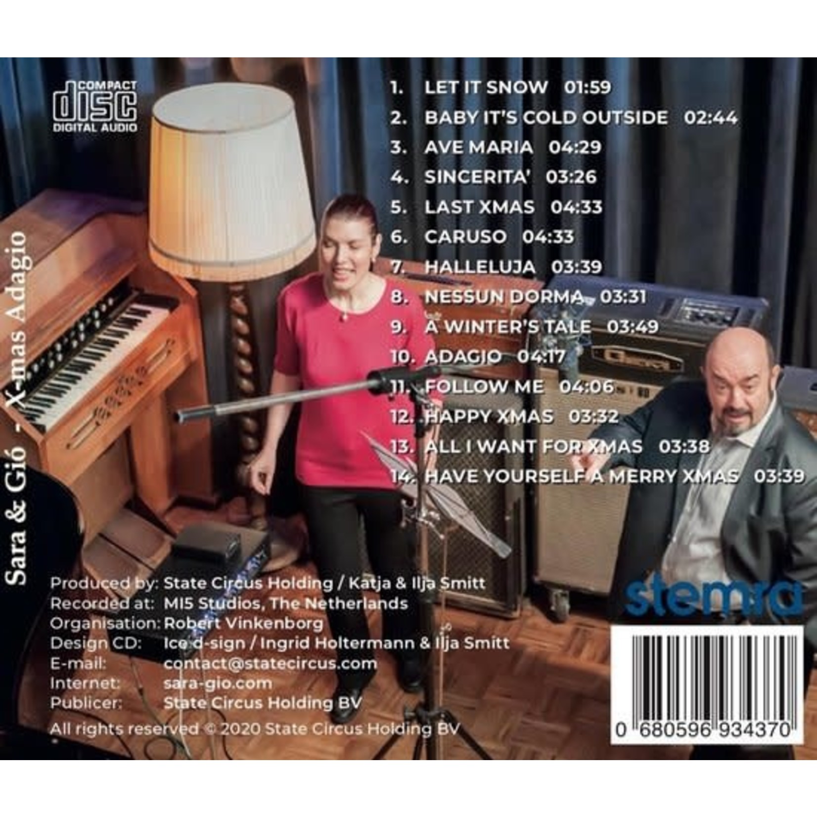 Sara & Gió - X-mas Adagio (CD)
