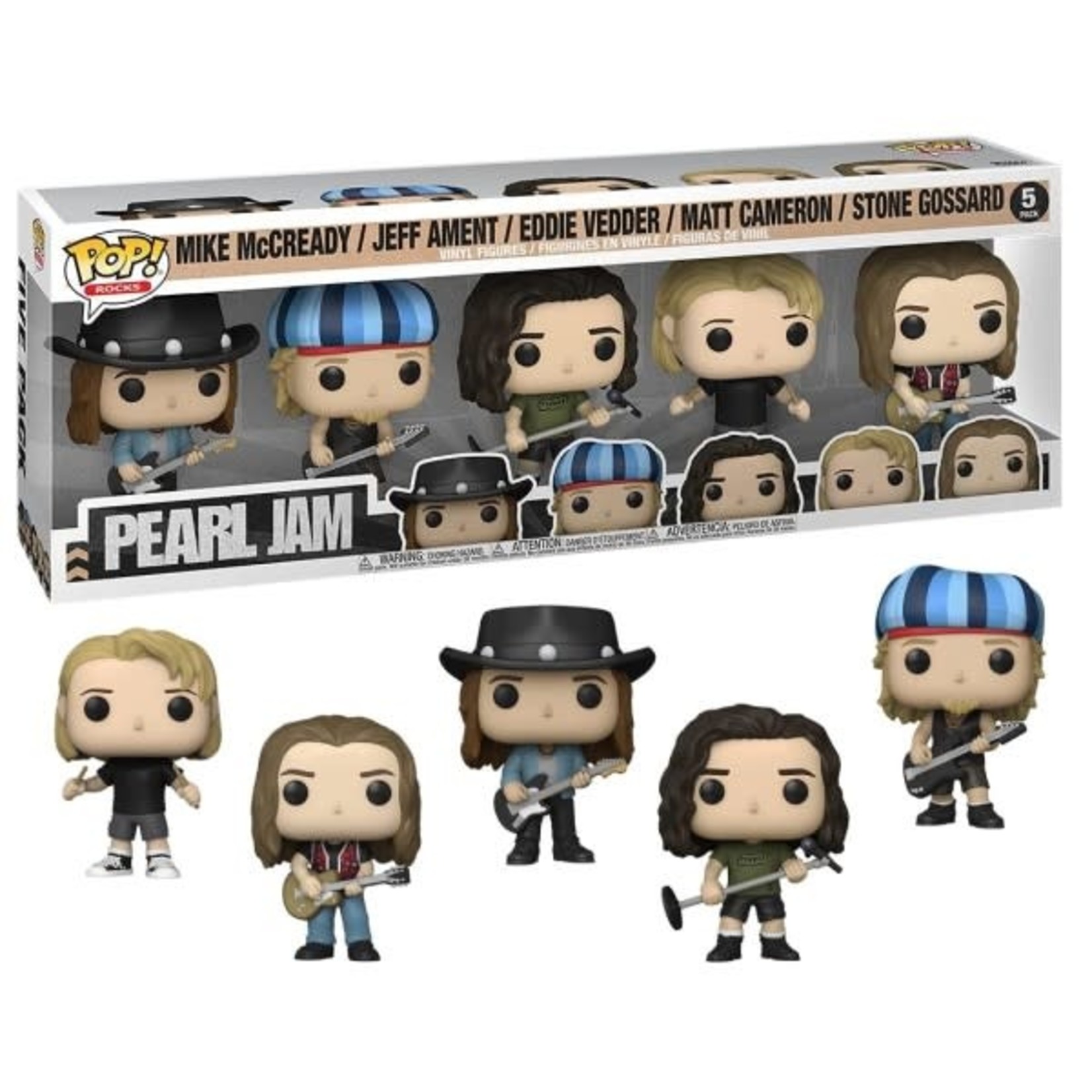 Pearl Jam POP! Rocks Vinyl Figure 5-Pack 9 cm