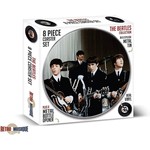 THE BEATLES, 8 piece coaster set with metal bottle opener