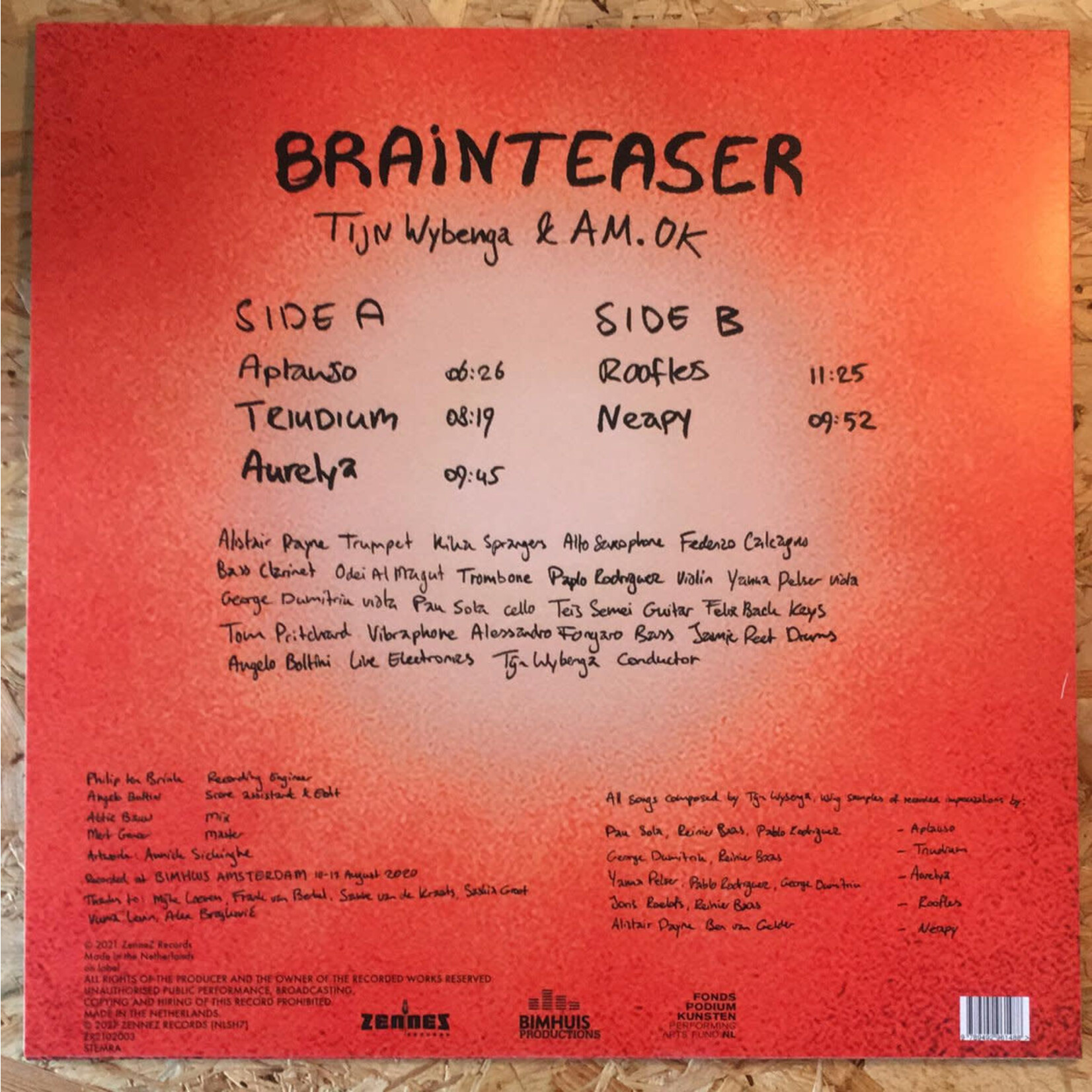 TIJN WYBENGA & AM.OK - BRAINTEASER (JAZZ) 1LP