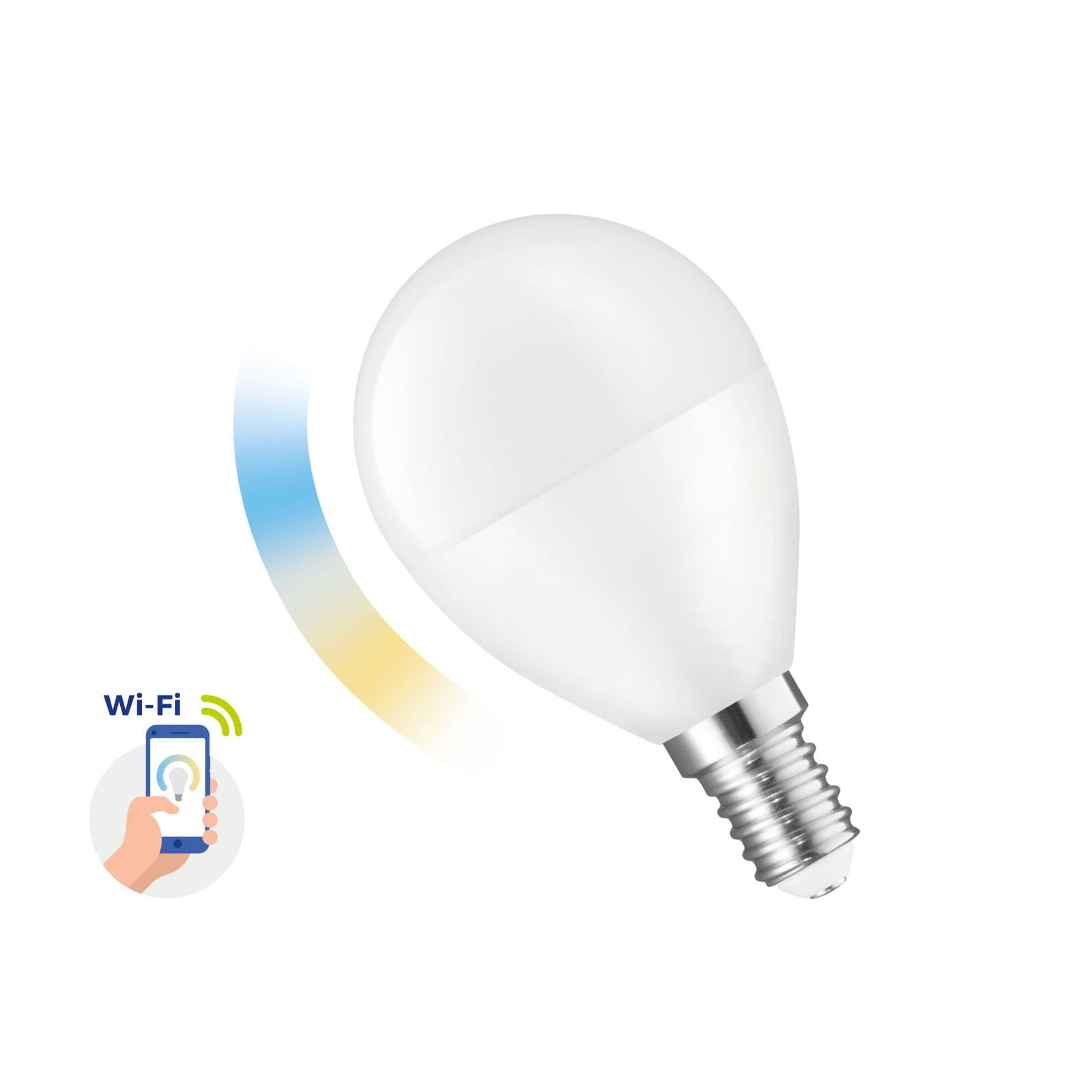 som vos Verbinding Spectrum Smart LED Ball Lamp - E14 - 5W - Slimme LED Verlichtingshop