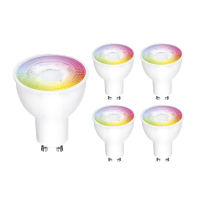 surfen ONWAAR strak Voordeelpak 5 STUKS - GU10 WIFI LED Spots - 5W - Alle Lichtkleuren - Slimme  LED Verlichtingshop