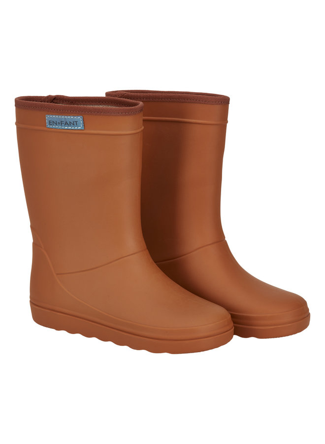 Rubber Rain Boot Solid (Roasted pecan)