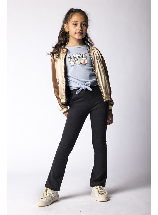 Flo girls knotted sweat top | F202-5302 Sky (120)