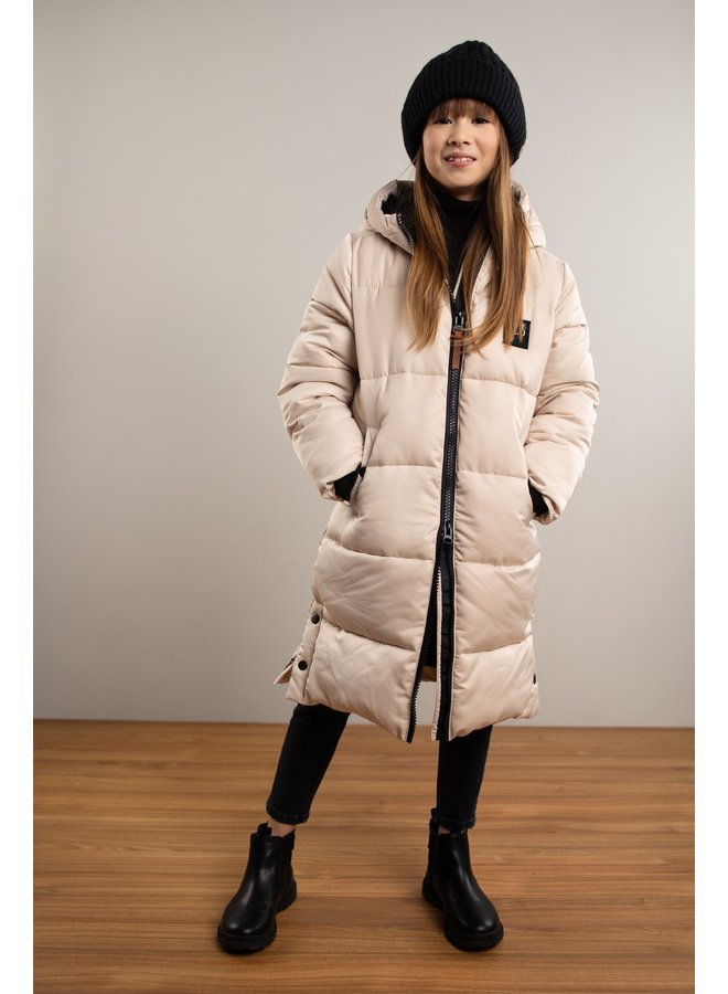 Flo girls maxi length hooded jacket | F207-5204 Kit (050)