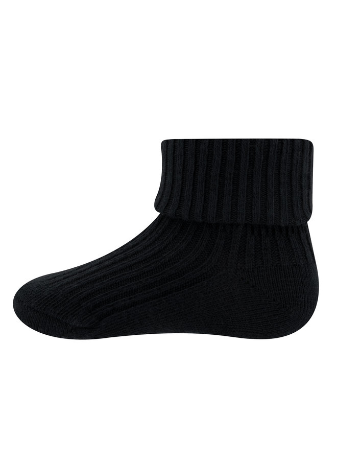 Socken Rippe/Umschlag 242231 | schwarz (988)