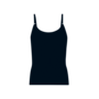 Girls singlet solid Snowwhite | Blue