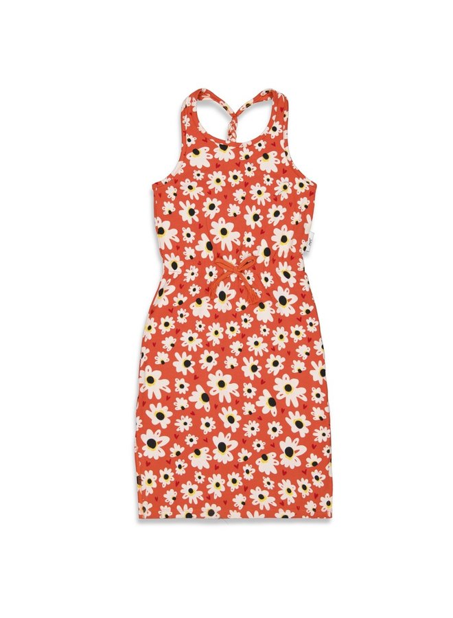 Maxi jurk AOP - Have A Nice Daisy (Roest) | 91400351