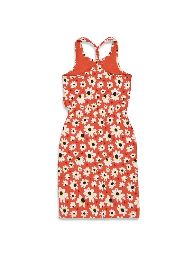 Maxi jurk AOP - Have A Nice Daisy (Roest) | 91400351