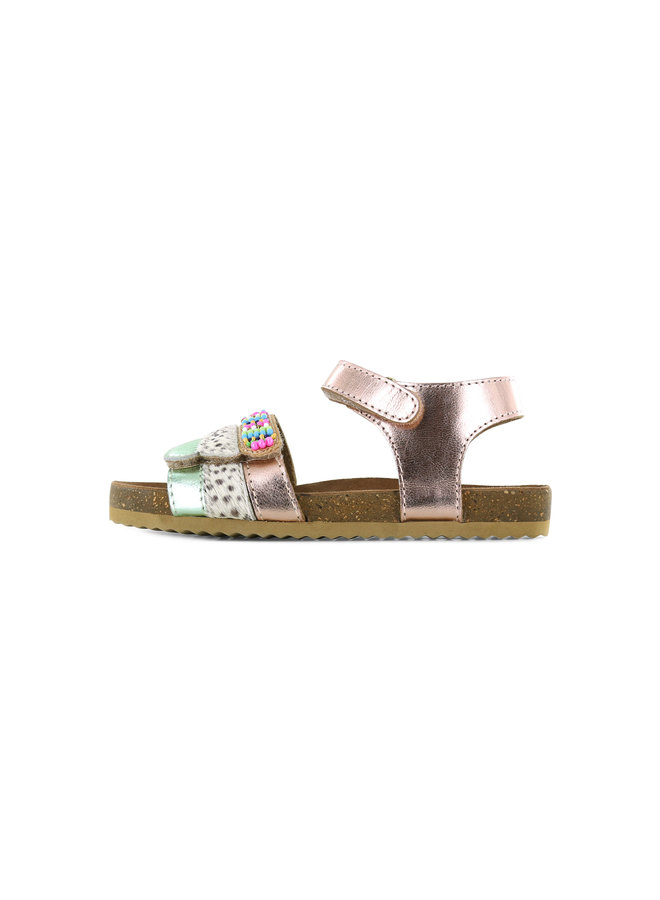 IC23S004-A Sandals | Pink Multi Straps