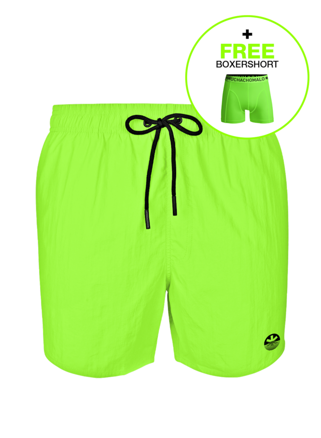 Boys Swimshort Solid Neon | Neon Green