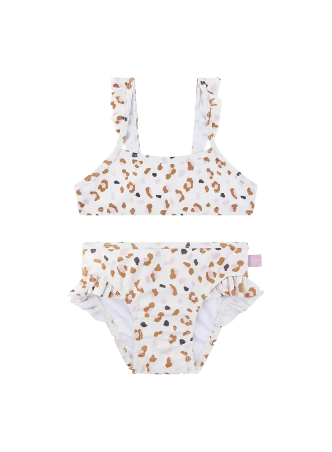 Bikini | Offwhite Kahki Leopard AOP