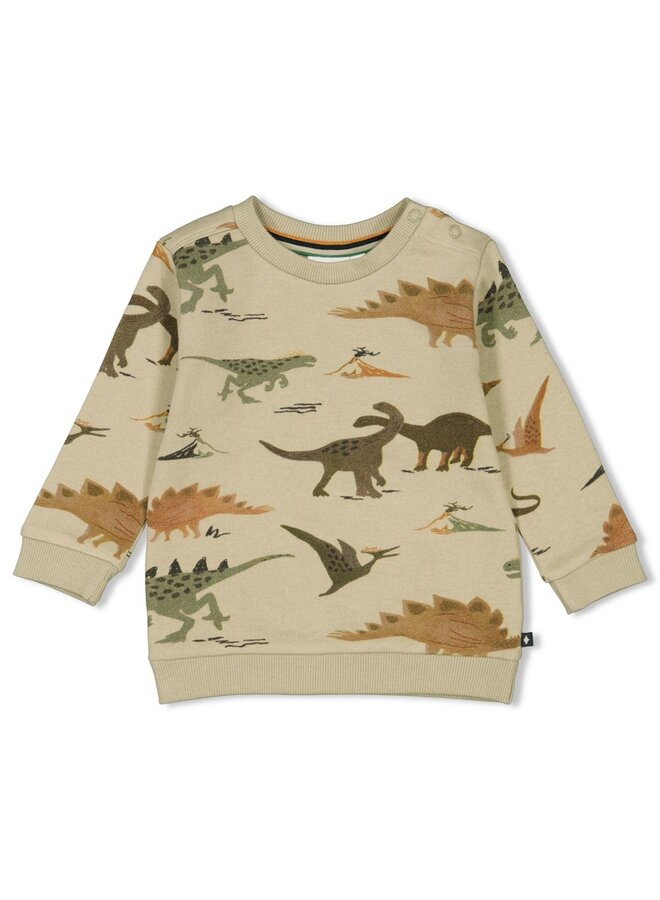 Sweater AOP - He Ho Dino (Olijf) | 51602220