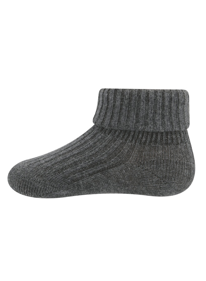 Socken Rippe/Umschlag | 242231 (anthrazit mel 2700)