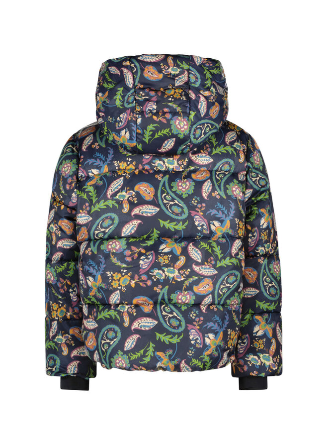 Flo girls short hooded jacket F307-5212 | Paisley 970 (W23)