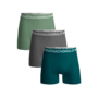 Boys 3-Pack Boxer Shorts Solid | SOLID1010-613J (Green/Grey/Green)