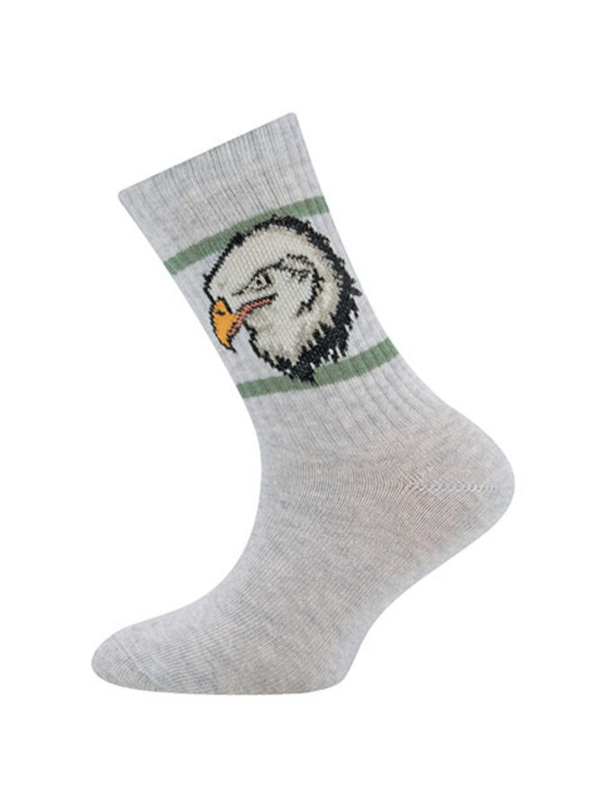 Socken Adler/Rippe | 201506 (hellsilber mel. 3081)