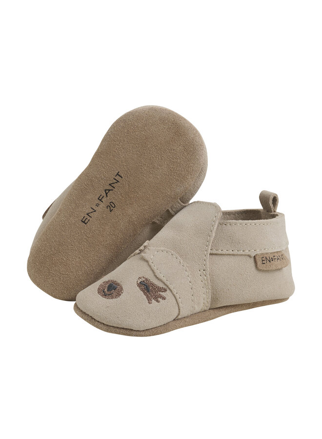 Slippers Suede Animal | Cement (2900)